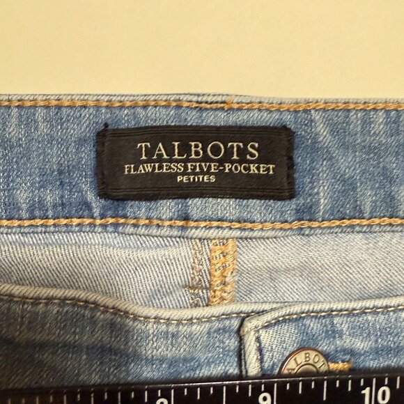 Talbots Flawless Five Pocket Slim Ankle Jeans 14P Light Blue Denim Womens Petite - Picture 4 of 11